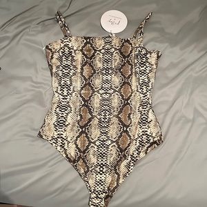 Vinny Snakeprint Bodysuit